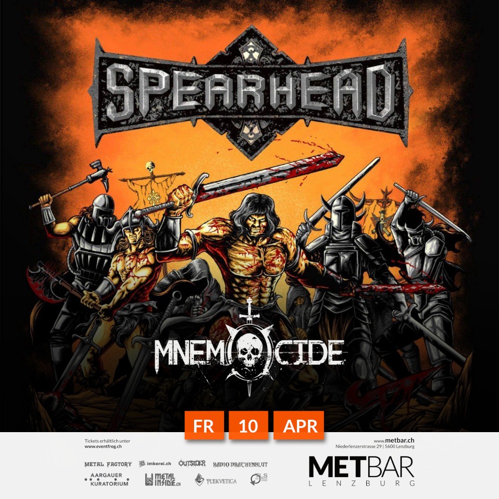 Mnemocide and Spearhead at Metbar Lenzburg concert poster